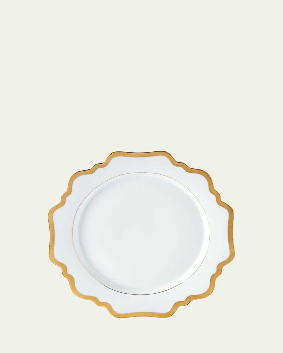 Antiqued White Dinner Plate
